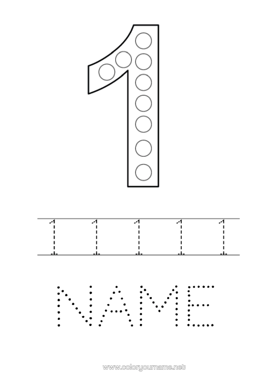 Colouring page to print Figure Children's Activities Spot Markers One