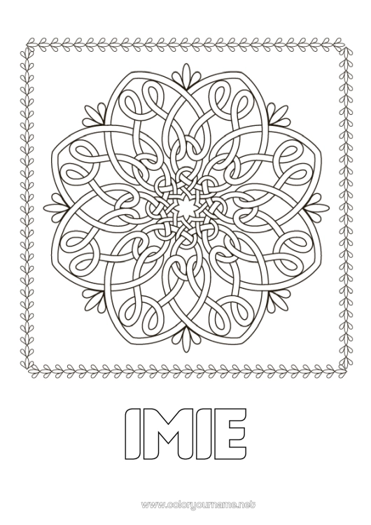 Kolorowanka do wydruku Mandala Irlandia Triskelion Celtycki