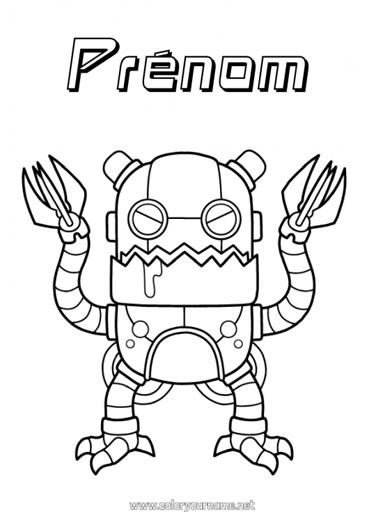 Coloriage à imprimer Robot