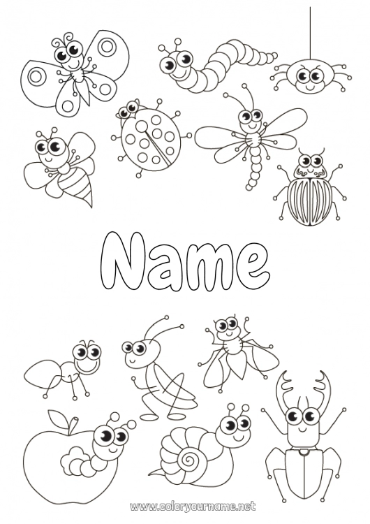 insect coloring pages