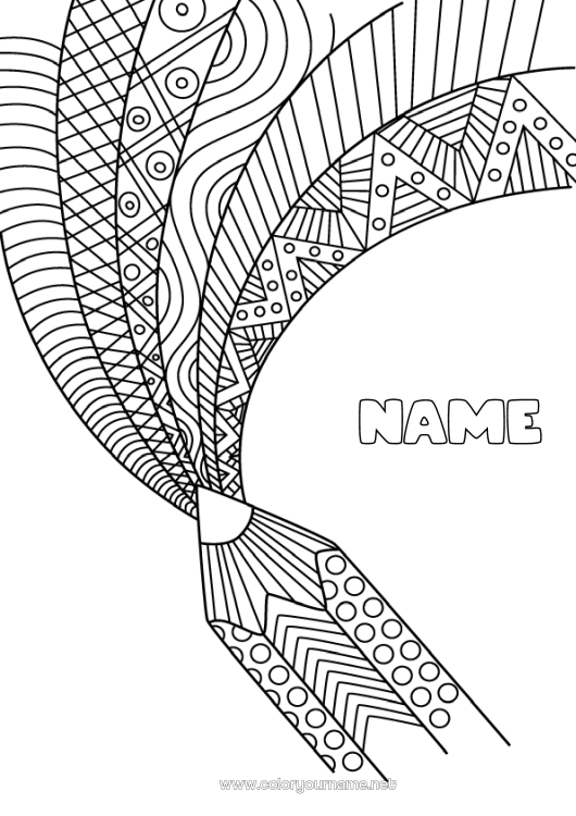 Coloring page No.1737 - Calm and zen Art Mandala