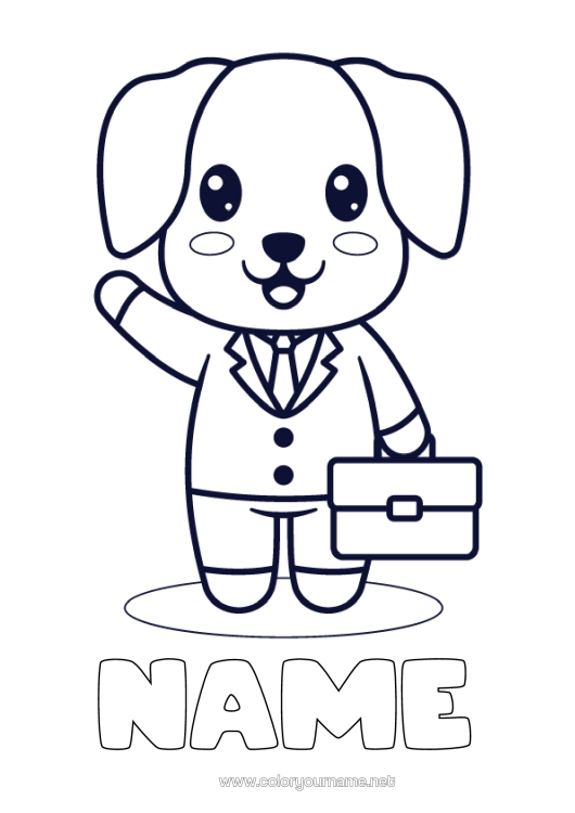 Colouring page to print Cute Dog Animal Easy Colouring Pages Dogs And Cats