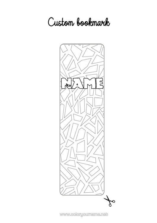 Colouring page to print Art Spain Bookmark Complex Colouring Pages Geometric Shapes Mosaics