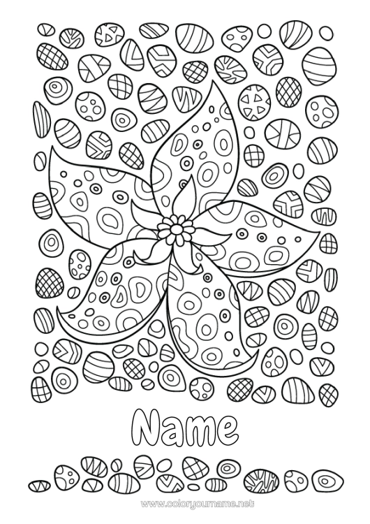 Colouring page to print Flowers Mandala Complex Colouring Pages