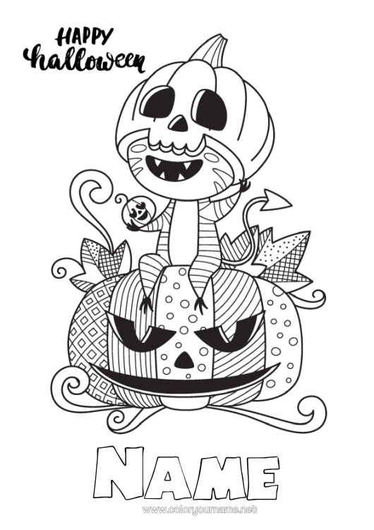 Colouring page to print Pumpkin Black Cat Cat Halloween Dogs And Cats Halloween Sign-Up