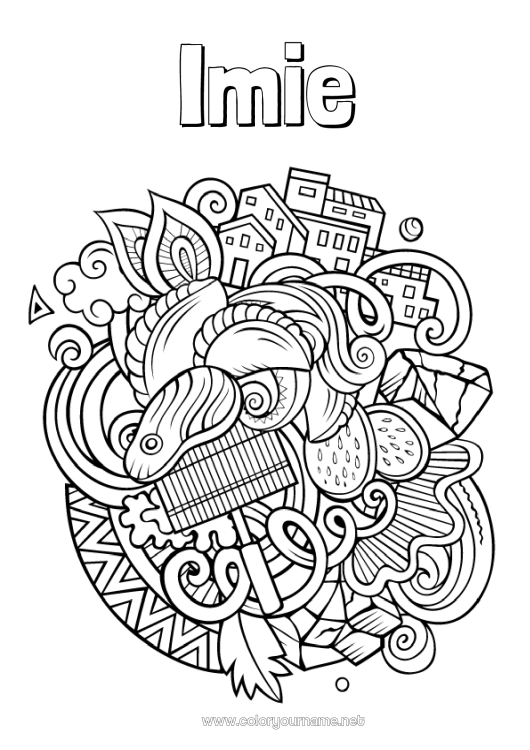 Kolorowanka do wydruku Mandala Symbole Argentyna