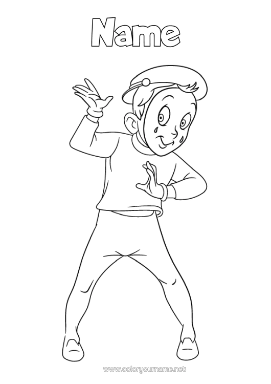 Colouring page to print Mimic