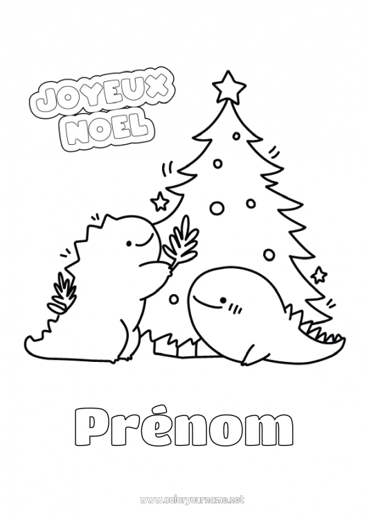 Coloriage à imprimer Monstre Sapin de Noël Noël Sapin 