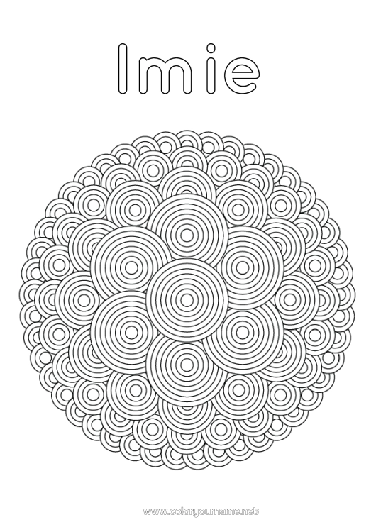 Kolorowanka do wydruku Mandala Formy geometryczne