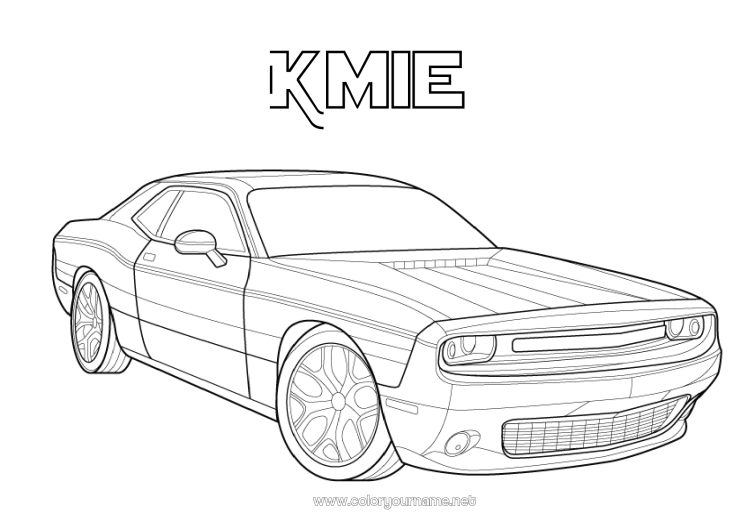 Kolorowanka do wydruku Pojazdy Samochód Samochód wyścigowy Pojazdy historyczne lub vintage Samochody, furgonetki i kampery Pojazdy wyścigowe i tory wyścigowe