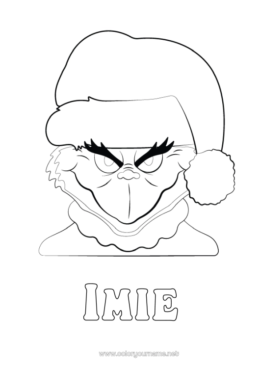 Kolorowanka do wydruku Grinch