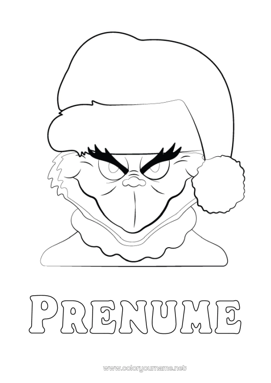 Pagină de colorat de imprimat Grinch