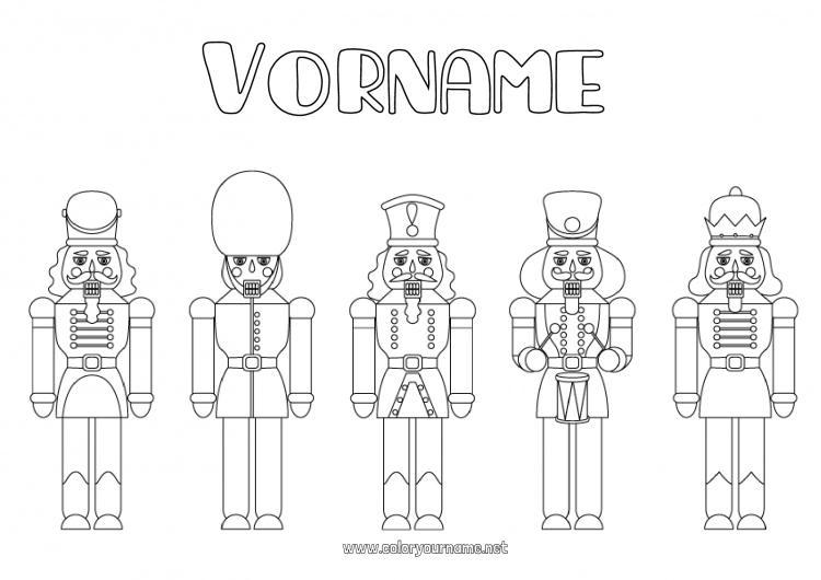 Malvorlage zum Ausdrucken Spielzeug Märchen Spiele und Spielzeug Nussknacker