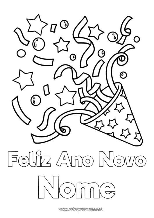 Página de desenho para imprimir Festa Chapéu