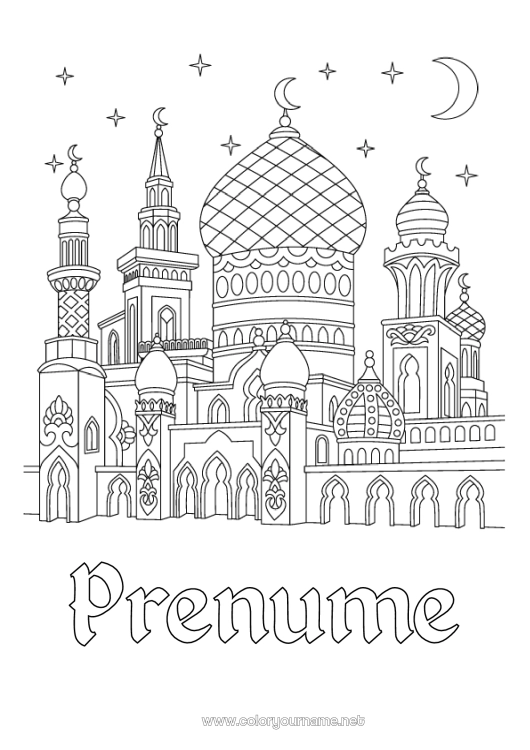 Pagină de colorat de imprimat Monument
