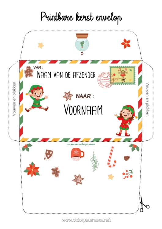 Kerstelf Pop - Grote Elfenpop (jongen), 40 Cm, Met Beweegbare Ledematen - Kerstdecoratie En Speelgoed