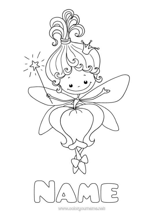 Colouring page to print Milk Tooth Little Mouse Tooth Fairy