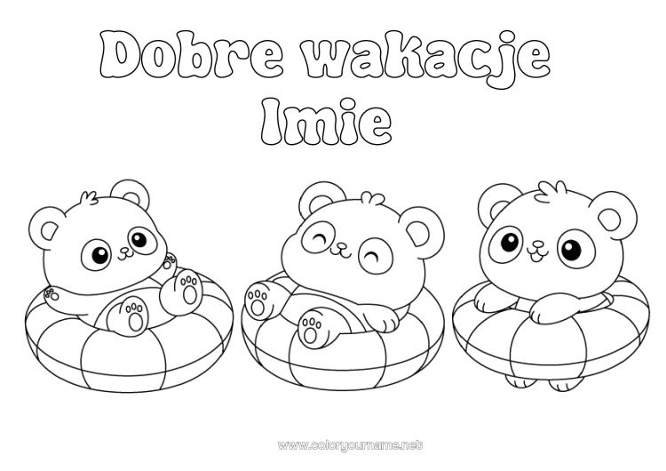 Kolorowanka do wydruku Panda Inne zwierzęta świata Bojka