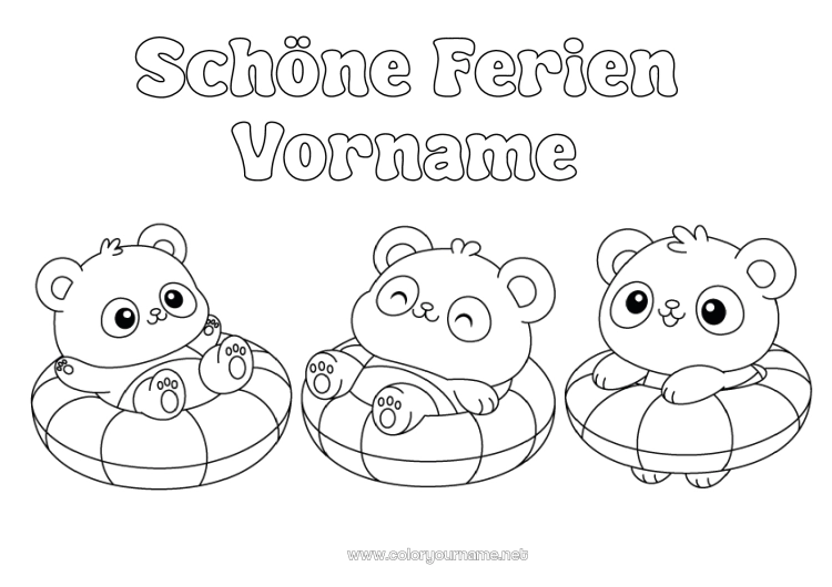Malvorlage zum Ausdrucken Panda Andere Tiere der Welt Boje