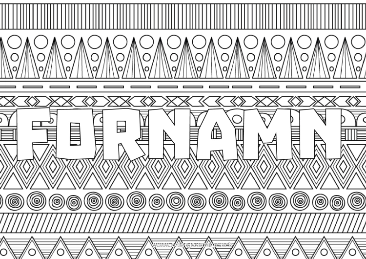 Färgläggningssida att skriva ut Mexiko Zentangle Afrika Geometriska former Dekorativ bakgrund