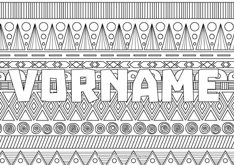 Malvorlage zum Ausdrucken Mexiko Zentangle Afrika Geometrische Formen Dekorativer Hintergrund