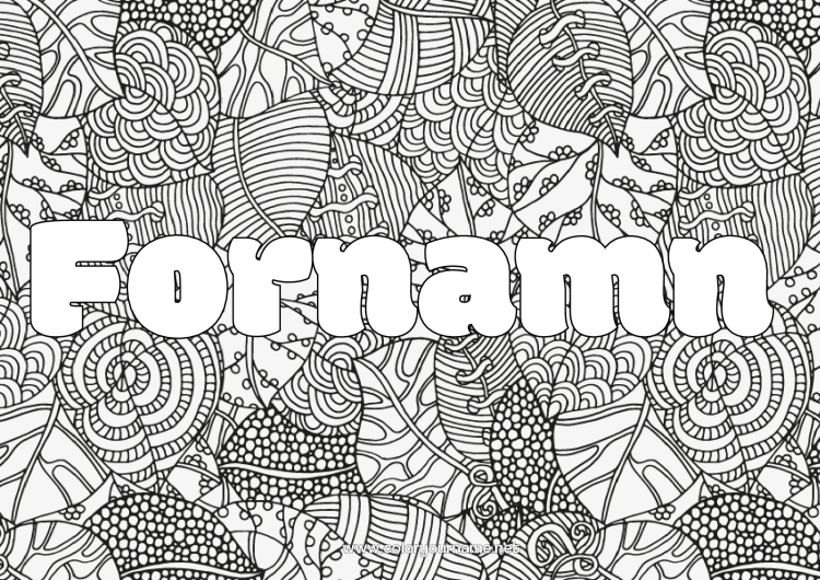 Färgläggningssida att skriva ut Höst Blad Zentangle Dekorativ bakgrund Döda löv