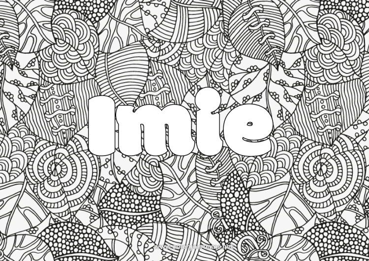 Kolorowanka do wydruku Jesień Liście Zentangle Tło dekoracyjne Martwe liście