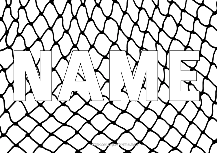 Coloring page to print Football Sport Fishing Team sports Handball Goalkeeper Decorative background