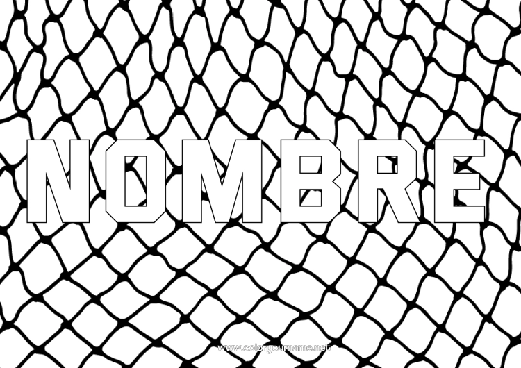 Dibujo para colorear para imprimir Fútbol Sport Pesca Deportes en equipo Balonmano Portero Fondo decorativo