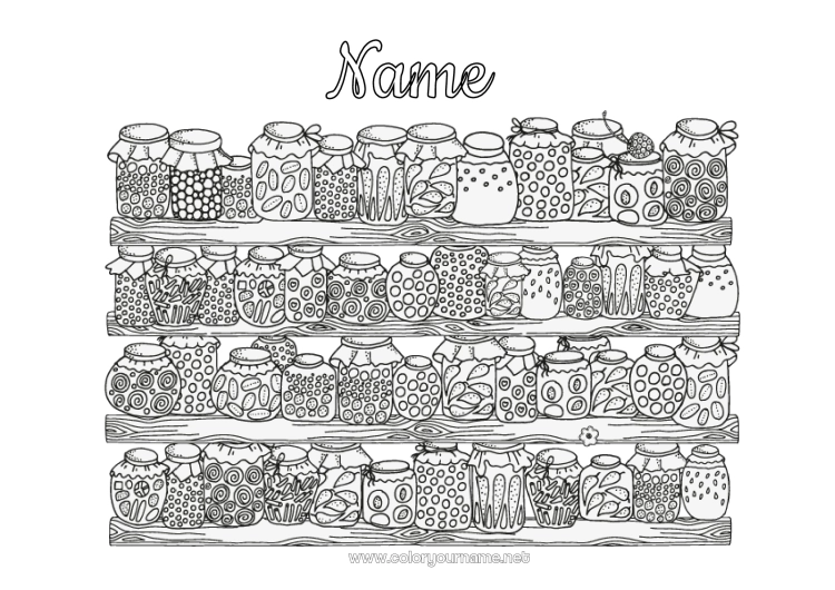 Coloring page to print Complex coloring pages Jam