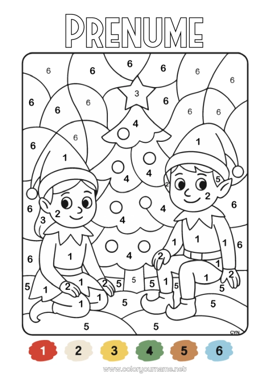 Pagină de colorat de imprimat Moșneguții de Crăciun Desene magice de colorat Desene de colorat cu spiriduși Activități pentru copii Desene de colorat ușoare Mai mulți spiriduși poznași