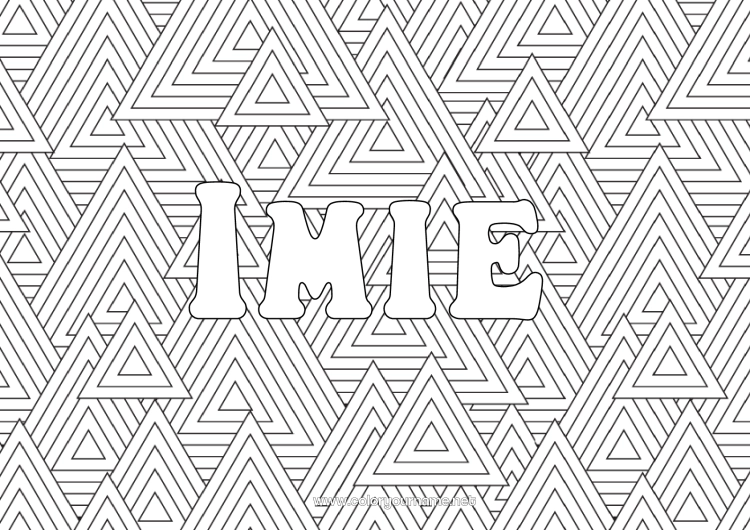 Kolorowanka do wydruku Zima Zentangle Choinka Formy geometryczne Tło dekoracyjne Trójkąt