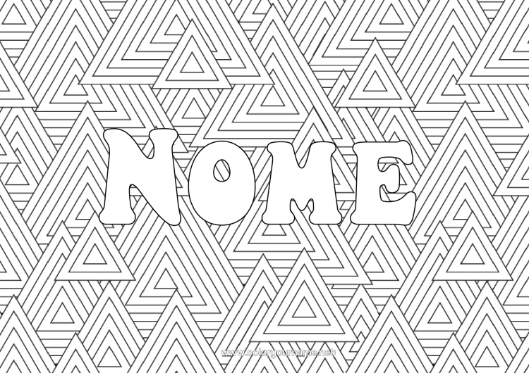 Página de desenho para imprimir Inverno Zentangle Árvore de Natal Formas geométricas Fundo decorativo Triângulo