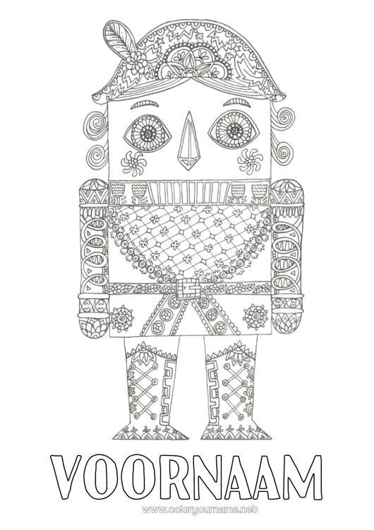 Kleurplaat om af te drukken Doodle Complex Kleurplaten Spellen en speelgoed Notenkraker