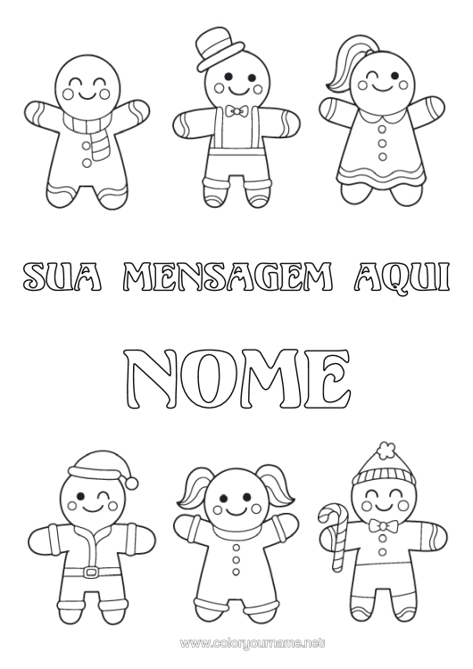 Página de desenho para imprimir Pão De Gengibre Desenhos Para Colorir Fáceis