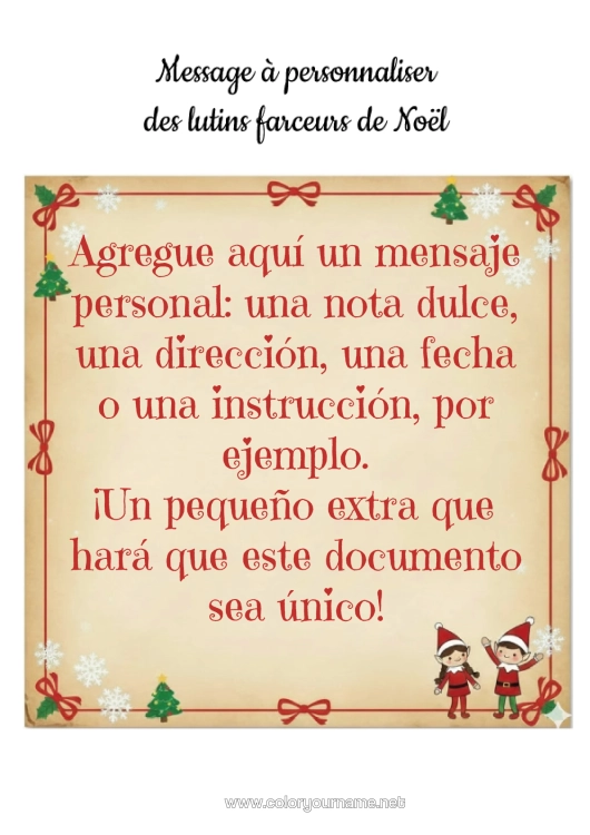 Dibujo para colorear para imprimir Elfos De Navidad Misión Del Elfo De Navidad Cartas De Elfos Bromistas Firmar Ideas Traviesas Del Duende De Navidad Varios Duendes Traviesos