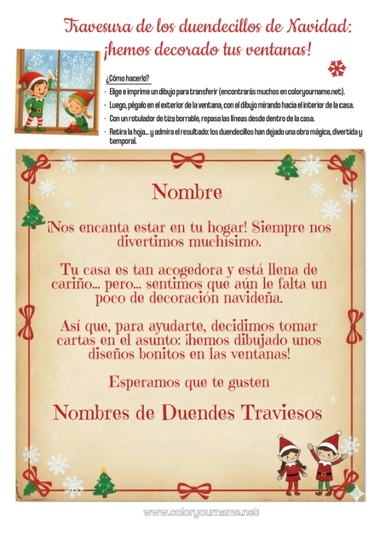 Dibujo para colorear para imprimir Elfos De Navidad Ideas Traviesas Del Duende De Navidad Varios Duendes Traviesos Dibujos En Las Ventanas