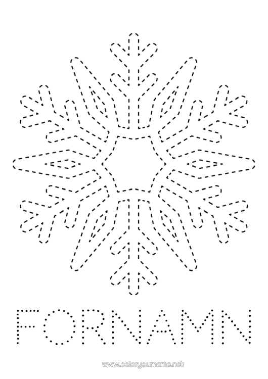 Färgläggningssida att skriva ut Snö Vinter Barnaktiviteter Snöflingor Rita Och Färglägg