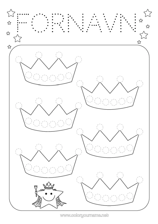 Farvelægningssiden til udskrivning Børneaktiviteter Krone Epifani. Nem Farvelægning Tegn Og Farvelæg Kongernes Kage