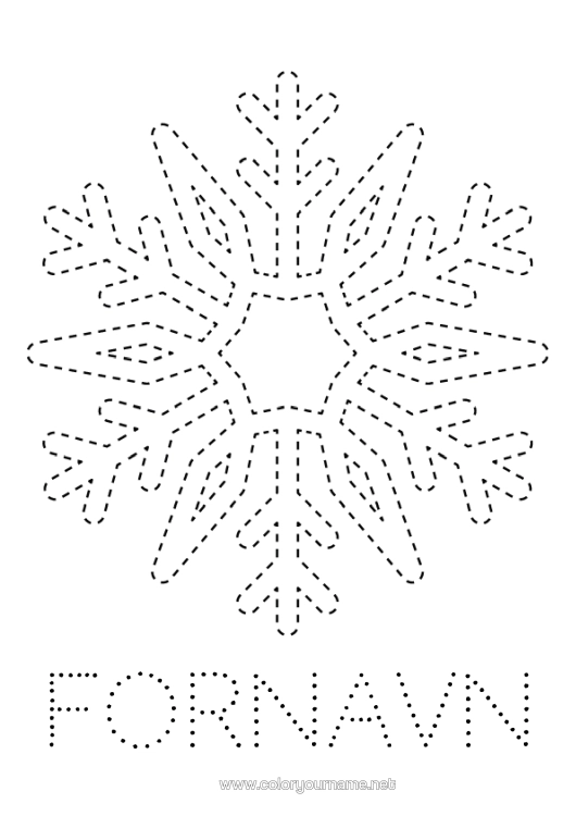 Fargeleggingssiden til utskrift Snø Barnaktiviteter Snøfnugg Enkle Fargelegginger Tegn Og Farglegg