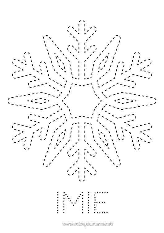 Kolorowanka do wydruku Śnieg Aktywności Dla Dzieci Płatki Śniegu Łatwe Kolorowanki Śledź I Koloruj
