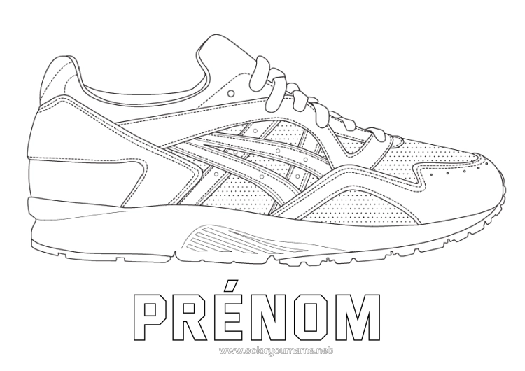 Coloriage à imprimer Chaussure Réaliste