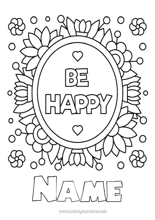 Colouring page to print Positive