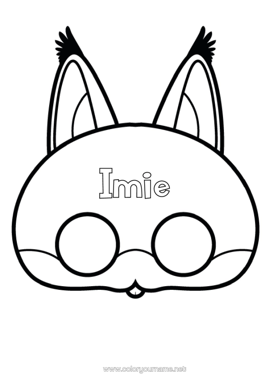 Kolorowanka do wydruku Maska Karnawał Wycinanki Dla Dzieci Zabawka Z Papieru