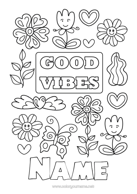 Colouring page to print Positive
