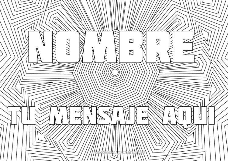 Dibujo para colorear para imprimir Sol Girasol Zentangle Fondo Decorativo