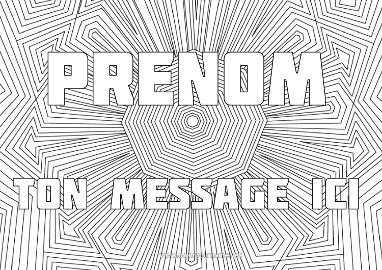 Coloriage à imprimer Soleil Tournesol Zentangle Fond Décoratif