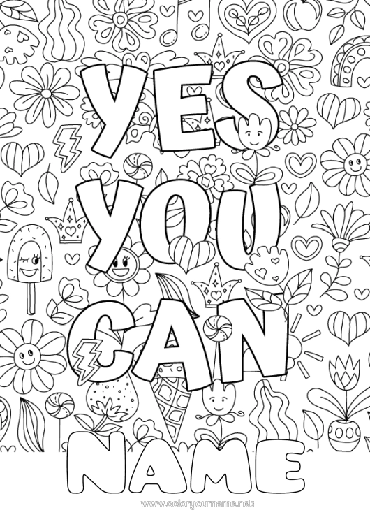 Colouring page to print Positive