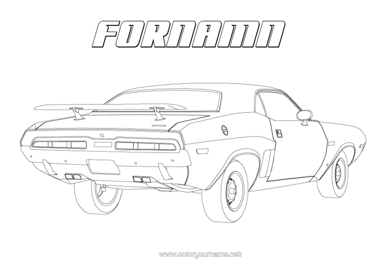 Färgläggningssida att skriva ut Bil Historiska Eller Vintagefordon Bilar, Skåpbilar Och Husbilar Realistisk