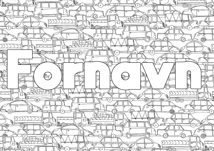 Farvelægningssiden til udskrivning Lastbil Køretøjer Bil Racerkøretøj Doodle Vogn Lastbiler Og Erhvervskøretøjer Biler, Varevogne Og Campingvogne Racerkøretøjer Og Baner Dekorativ Baggrund